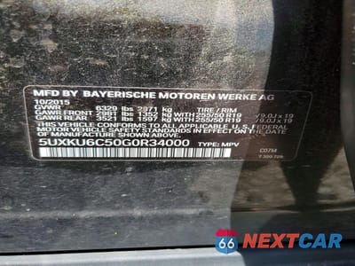 Zdjęcie 14 z 14 samochodu: 2016 BMW X6 XDRIVE50I VIN:5UXKU6C50G0R34000 - miniatura