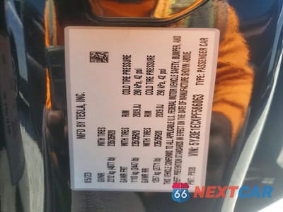 Zdjęcie 14 z 14 samochodu: 2023 TESLA MODEL 3 VIN:5YJ3E1ECXPF586063 - miniatura