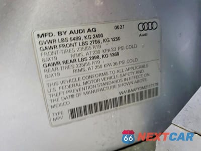 Zdjęcie 14 z 14 samochodu: 2021 AUDI Q5 PREMIUM PLUS VIN:WA1BAAFY3M2117178 - miniatura