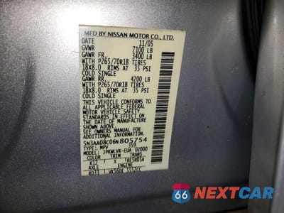 Zdjęcie 13 z 13 samochodu: 2006 INFINITI QX56 BASE VIN:5N3AA08C06N805754 - miniatura