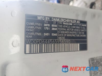 Zdjęcie 14 z 14 samochodu: 2006 DODGE SPRINTER 2500 DELIVERY VAN VIN:WD0PD644565958590 - miniatura