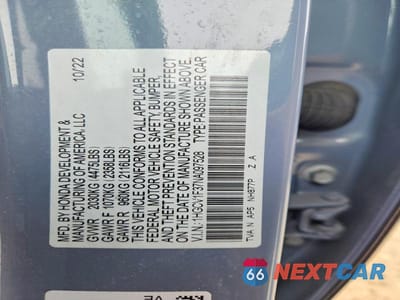 Zdjęcie 12 z 12 samochodu: 2022 HONDA ACCORD SPORT VIN:1HGCV1F37NA097528 - miniatura