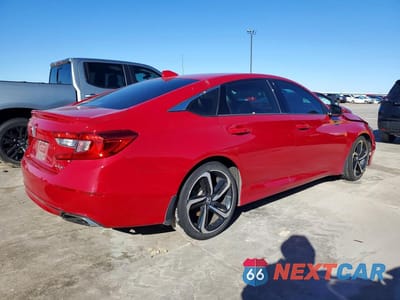 Trzecie zdjęcie samochodu z tyłu: 2020 HONDA ACCORD SPORT VIN:1HGCV1F37LA078751 - miniatura