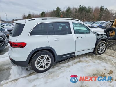 Trzecie zdjęcie samochodu z tyłu: 2020 MERCEDES-BENZ GLB 250 4MATIC VIN:W1N4M4HB9LW026450 - miniatura