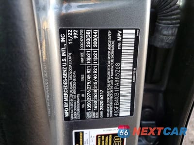 Zdjęcie 12 z 12 samochodu: 2023 MERCEDES-BENZ GLE 350 4MATIC VIN:4JGFB4KB1PA885268 - miniatura