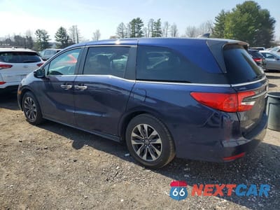 Drugie zdjęcie samochodu z przodu: 2021 HONDA ODYSSEY EXL VIN:5FNRL6H7XMB011663 - miniatura
