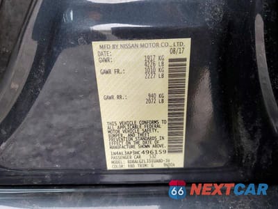 Zdjęcie 13 z 13 samochodu: 2017 NISSAN ALTIMA 2.5 S VIN:1N4AL3AP3HC496159 - miniatura