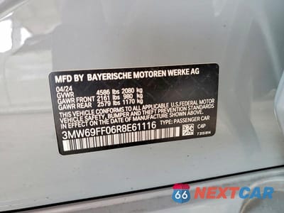 Zdjęcie 12 z 12 samochodu: 2024 BMW 330I VIN:3MW69FF06R8E61116 - miniatura