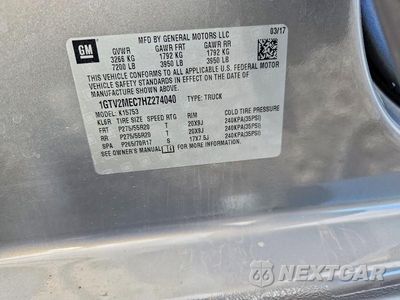 Zdjęcie 12 z 12 samochodu: 2017 GMC SIERRA K1500 SLE VIN:1GTV2MEC7HZ274040 - miniatura