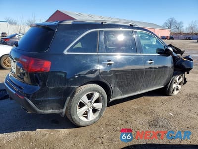 Trzecie zdjęcie samochodu z tyłu: 2013 ACURA MDX ADVANCE VIN:2HNYD2H68DH002456 - miniatura