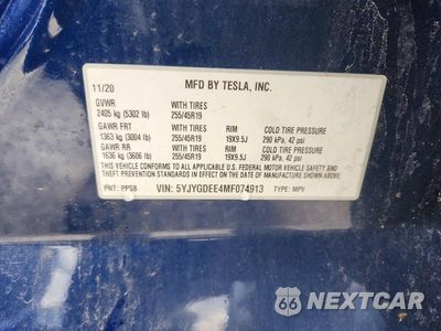 Zdjęcie 13 z 13 samochodu: 2021 TESLA MODEL Y VIN:5YJYGDEE4MF074913 - miniatura