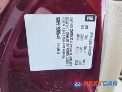 Zdjęcie 12 z 12 samochodu: 2006 BUICK LUCERNE CX VIN:1G4HP57216U184431 - miniatura