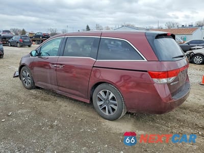 Drugie zdjęcie samochodu z przodu: 2016 HONDA ODYSSEY TOURING VIN:5FNRL5H96GB048323 - miniatura