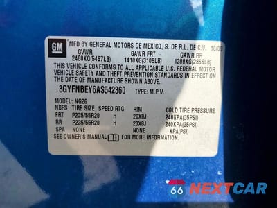 Zdjęcie 13 z 13 samochodu: 2010 CADILLAC SRX PERFORMANCE COLLECTION VIN:3GYFNBEY6AS542360 - miniatura