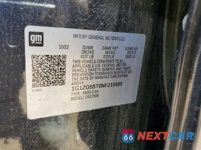 Zdjęcie 12 z 12 samochodu: 2022 CHEVROLET MALIBU RS VIN:1G1ZG5ST0NF215589 - miniatura