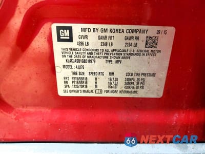Zdjęcie 13 z 13 samochodu: 2016 BUICK ENCORE VIN:KL4CJASB1GB518979 - miniatura