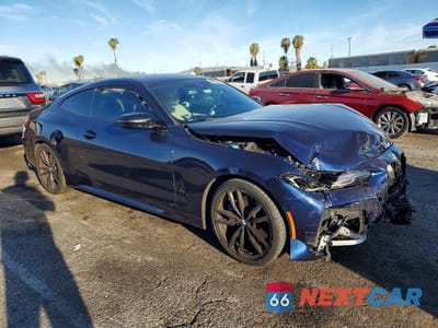 Czwarte zdjęcie samochodu z boku: 2022 BMW M440I VIN:WBA83AP07NCL08663 - miniatura