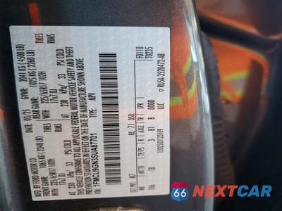 Zdjęcie 13 z 13 samochodu: 2025 FORD ESCAPE ACTIVE VIN:1FMCU9GN3SUA87701 - miniatura