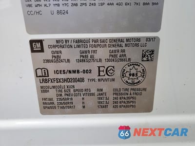 Zdjęcie 13 z 13 samochodu: 2017 BUICK ENVISION PREMIUM II VIN:LRBFXFSX3HD200408 - miniatura