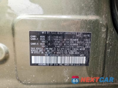 Zdjęcie 12 z 12 samochodu: 2017 SUBARU OUTBACK 2.5I LIMITED VIN:4S4BSANC4H3212689 - miniatura