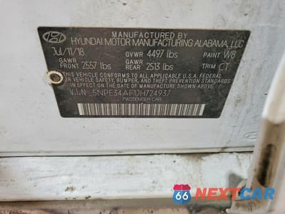 Zdjęcie 12 z 12 samochodu: 2018 HYUNDAI SONATA SPORT+ VIN:5NPE34AF1JH724937 - miniatura