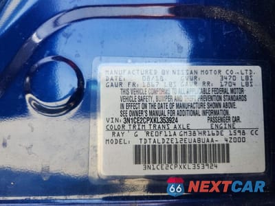 Zdjęcie 12 z 12 samochodu: 2019 NISS VERSA NOTE VIN:3N1CE2CPXKL353924 - miniatura