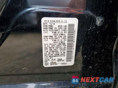 Zdjęcie 13 z 13 samochodu: 2015 NISSAN ROGUE SELECT S VIN:JN8AS5MV9FW752145 - miniatura