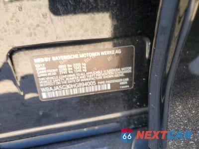 Zdjęcie 12 z 12 samochodu: 2017 BMW 530 I VIN:WBAJA5C30HG894005 - miniatura