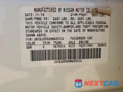 Zdjęcie 13 z 13 samochodu: 2017 INFINITI QX50 BASE VIN:JN1BJ0RRXHM405314 - miniatura