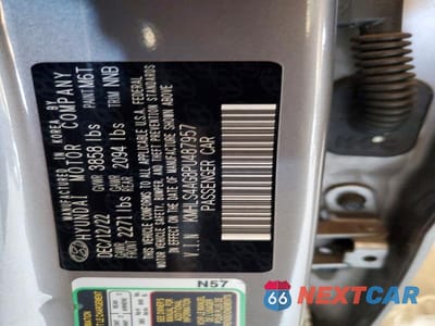 Zdjęcie 12 z 12 samochodu: 2023 HYUNDAI ELANTRA SEL VIN:KMHLS4AG8PU487957 - miniatura
