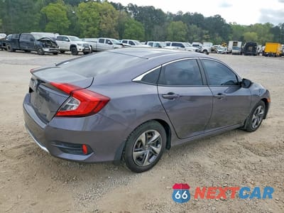 Trzecie zdjęcie samochodu z tyłu: 2019 HONDA CIVIC LX VIN:2HGFC2F65KH500177 - miniatura
