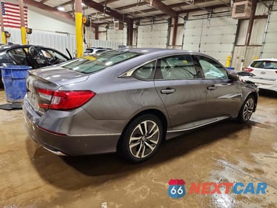 Trzecie zdjęcie samochodu z tyłu: 2020 HONDA ACCORD HYBRID EXL VIN:1HGCV3F54LA006211 - miniatura