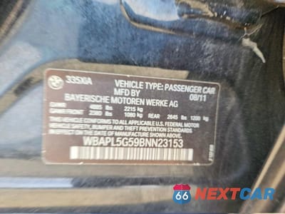 Zdjęcie 12 z 12 samochodu: 2011 BMW 335 XI VIN:WBAPL5G59BNN23153 - miniatura