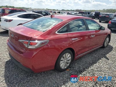 Trzecie zdjęcie samochodu z tyłu: 2016 HYUNDAI SONATA HYBRID SE VIN:KMHE24L16GA015548 - miniatura
