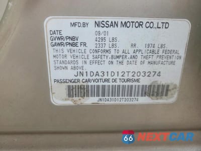 Zdjęcie 12 z 12 samochodu: 2002 NISS MAXIMA GXE VIN:JN1DA31D12T203274 - miniatura