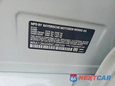 Zdjęcie 12 z 12 samochodu: 2022 BMW 530E VIN:WBA13AG04NCJ88709 - miniatura