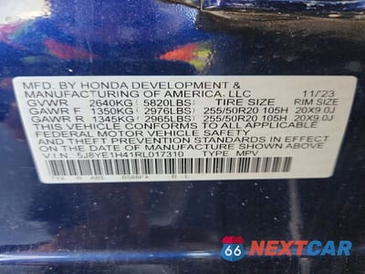 Zdjęcie 14 z 14 samochodu: 2024 ACURA MDX TECHNOLOGY VIN:5J8YE1H41RL017310 - miniatura