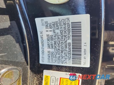 Zdjęcie 13 z 13 samochodu: 2018 HONDA ACCORD SPORT VIN:1HGCV2E36JA014009 - miniatura