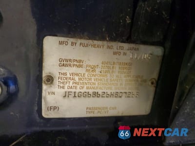 Zdjęcie 12 z 12 samochodu: 2006 SUBARU IMPREZA OUTBACK SPORT VIN:JF1GG68626H807268 - miniatura