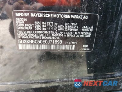 Zdjęcie 13 z 13 samochodu: 2014 BMW X5 XDRIVE50I VIN:5UXKR6C50E0J71698 - miniatura