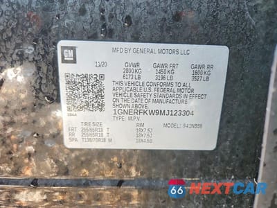 Zdjęcie 13 z 13 samochodu: 2021 CHEVROLET TRAVERSE LS VIN:1GNERFKW9MJ123304 - miniatura