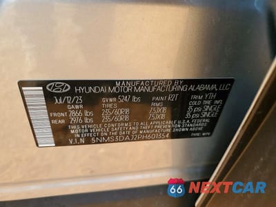 Zdjęcie 14 z 14 samochodu: 2023 HYUNDAI SANTA FE SEL VIN:5NMS3DAJ2PH601354 - miniatura