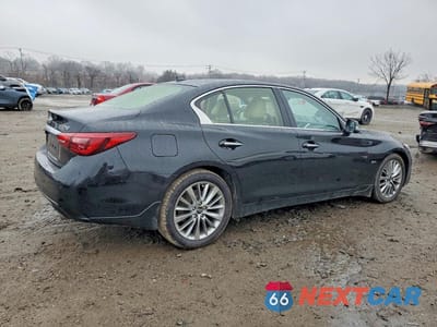 Trzecie zdjęcie samochodu z tyłu: 2020 INFINITI Q50 LUXE AWD 3.0T VIN:JN1EV7AR3LM250488 - miniatura