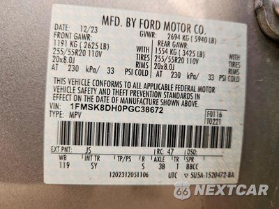 Zdjęcie 14 z 14 samochodu: 2023 FORD EXPLORER XLT VIN:1FMSK8DH0PGC38672 - miniatura