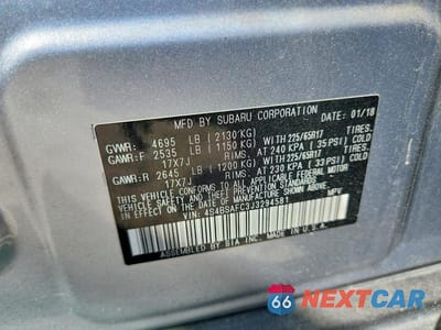 Zdjęcie 12 z 12 samochodu: 2018 SUBARU OUTBACK 2.5I PREMIUM VIN:4S4BSAFC3J3294581 - miniatura