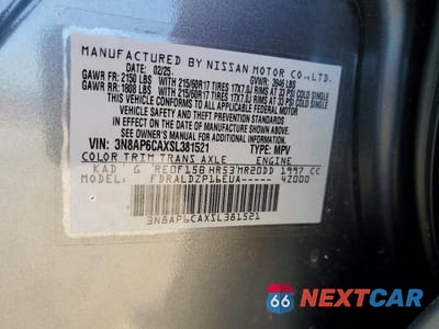 Zdjęcie 13 z 13 samochodu: 2025 NISSAN KICKS SV VIN:3N8AP6CAXSL381521 - miniatura