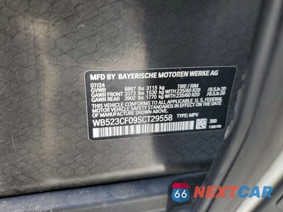 Zdjęcie 13 z 13 samochodu: 2025 BMW IX XDRIVE50 VIN:WB523CF09SCT29558 - miniatura