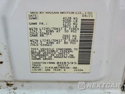 Zdjęcie 13 z 14 samochodu: 2021 NISSAN NV2500 VIN:1N6BF0KY8MN808595 - miniatura