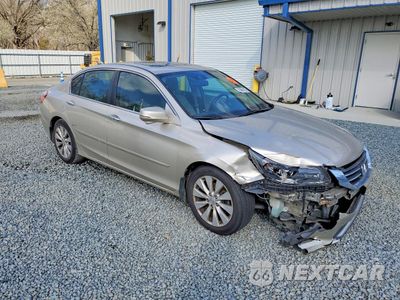 Czwarte zdjęcie samochodu z boku: 2014 HONDA ACCORD EXL VIN:1HGCR2F82EA071330 - miniatura