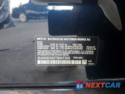 Zdjęcie 13 z 13 samochodu: 2026 BMW X6 M60I VIN:5UX43EX0XT9047305 - miniatura